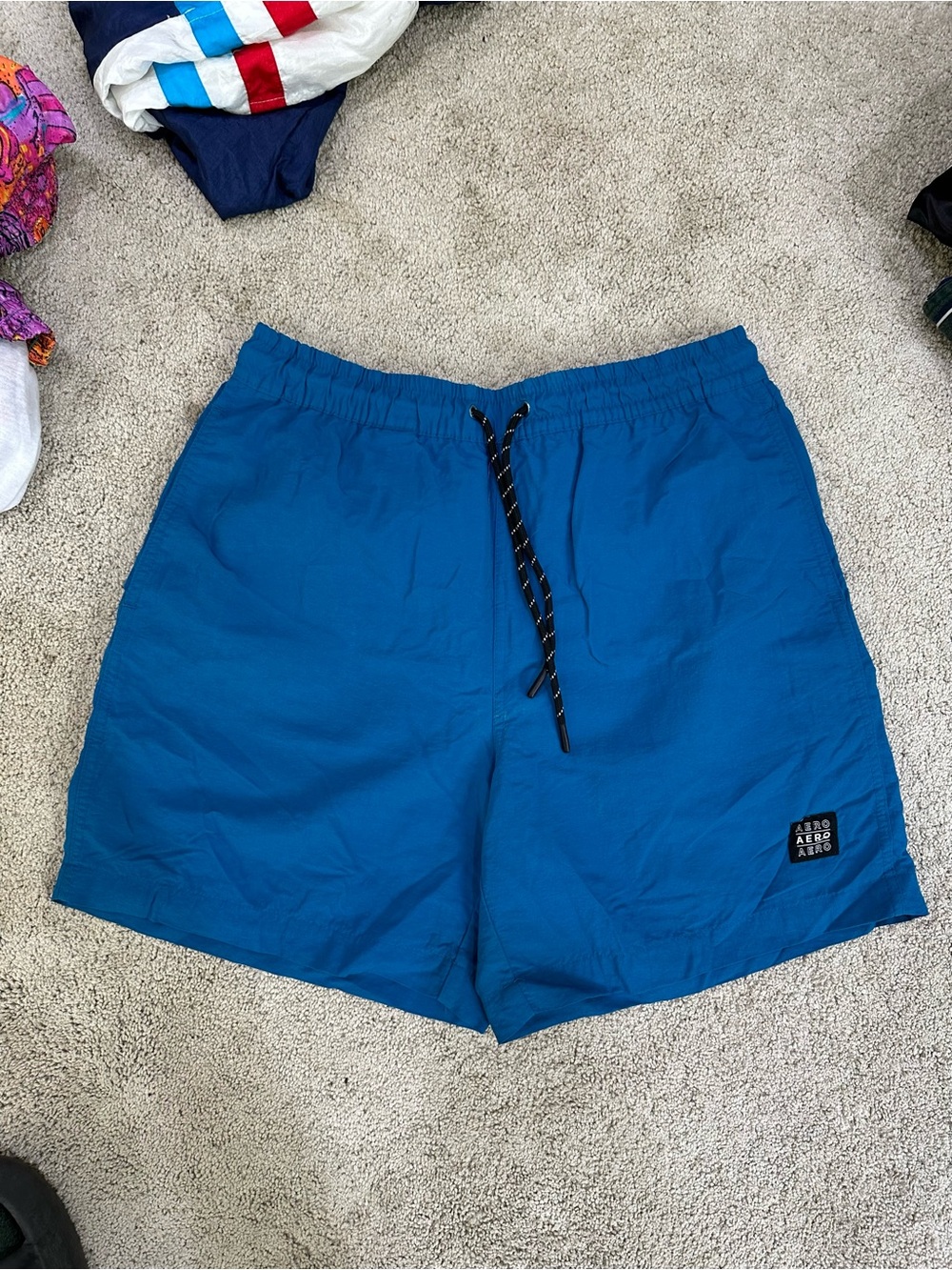 Swim Solid Blue Men's Swim Trunks